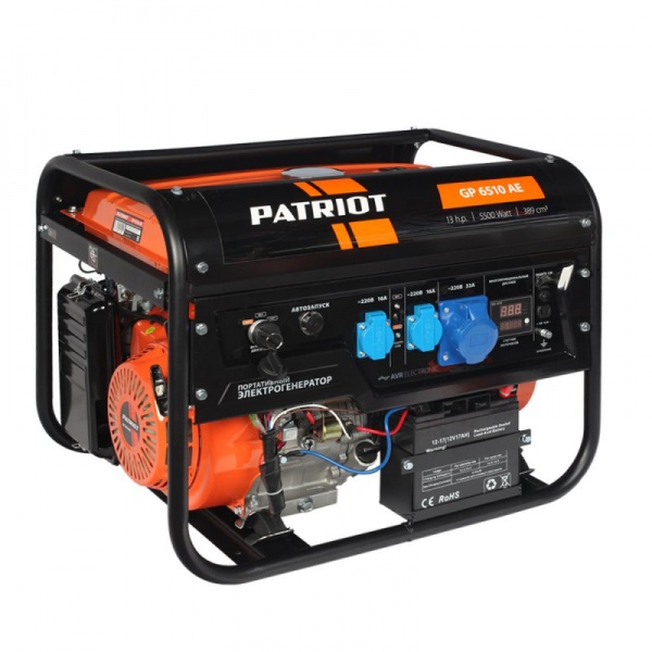 Генератор Patriot GP 6510AE бензиновый