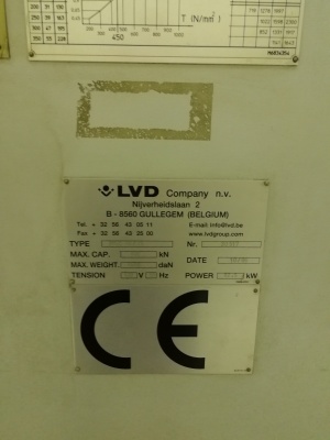 Пресс листогибочный LVD PPEC-5 80/25