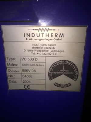 Литейная машина Indutherm VC 500 D
