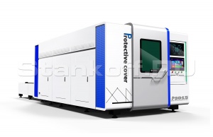 Оптоволоконный лазер для резки металла в защитной кабине TC-P3015/6000 Raycus