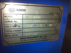 Дисковый отрезной станок Soco HVS-400-AC