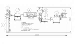Линия переработки ПЭТ-бутылки во флексу (выход 400кг/ч)