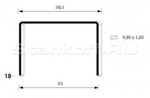 Скоба упаковочная 32/18