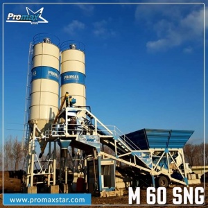 Mobile Concrete Batching Plant PROMAX M60 SNG (60m³/h)