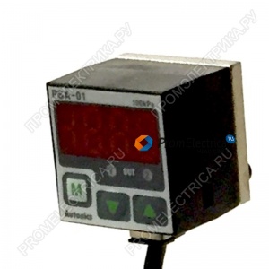 PSA-01-RC1/8 Датчики давления газов с дисплеем и кнопками, 30х30х39мм, выходы - 1 дискретный и 1 аналоговый Autonics