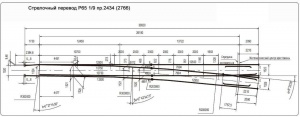 Крестовина Р-65 1/9 пр. 2434.00.000