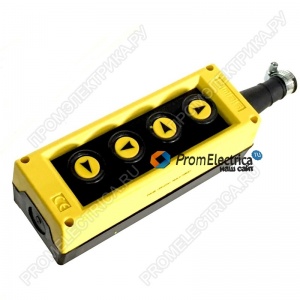 PVK4E Крановый пульт управления, 4 кнопки, желто-чёрный