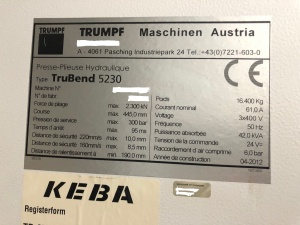 Trumpf TruBend 5230