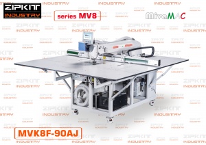 Программируемая швейная машина MivaMac MVK8F-90AJ ("двойной ремень"опция лазер поле 130х85 см) Италия