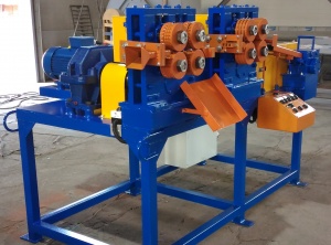 Линия КПНК-3 для разделки нефтепогружных кабелей. Oil Submersible Cable Recycling Machine (Used to Derive Copper Conductor)