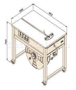 Полуавтоматическая стреппинг машина TP-202