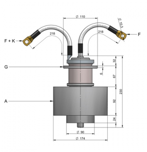 Генераторную лампу ITL15-2 — Триод с воздушным охлаждением