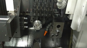 Токарный прутковый автомат CKN1112ll с чпу + барфидер