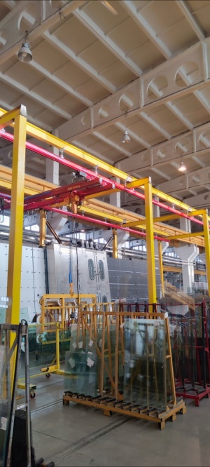 Монтаж крановой эстакады для мостового крана, кран-балки