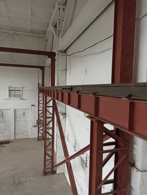 Монтаж крановой эстакады для мостового крана, кран-балки