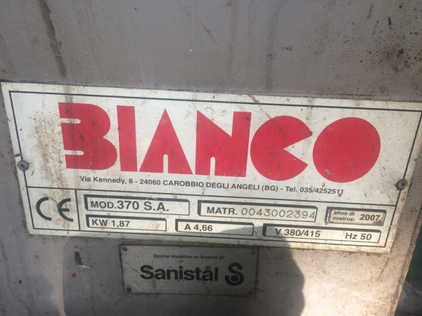 ленточнопильный станок BIANCO 370 SA