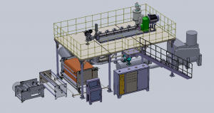 Экструзионные линии для производства материала мелтблаун из полипропилена