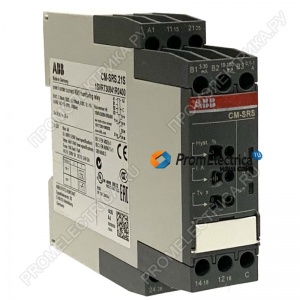 CM-SRS21S Однофазное реле контроля тока, диапазоны измерения 3-30мА, 10-100мА, 01-1А, 110-130В AC, 1SVR730841R0400