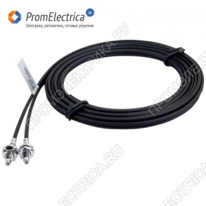 FTC-220-05R Гибкий оптоволоконный кабель, на пересечение луча, срабатывание до 85 мм, 1R, L=2 метра, цилиндрический ࡲ мм, Autonics
