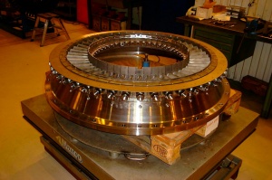 SGT-600 Siemens - ремонт опорных узлов ротора (статорная часть)