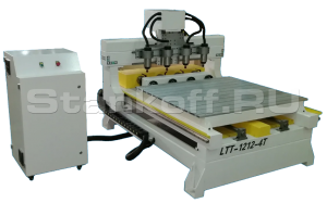 Токарно-фрезерный 4-х шпиндельный станок с ЧПУ Aoshuo LTT-1212-4T