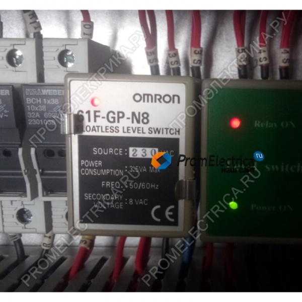 OMRON 61F-GP-N8 24VAC Реле контроля уровня жидкости 3-300 кОм, Omron
