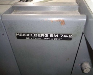 Двухкрасочная офсетная печатная машина Heidelberg SM 74-2
