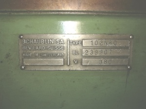 токарный SCHAUBLIN 102-N80