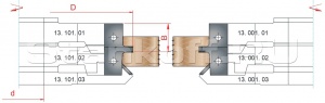 Фреза для профилирования доски пола 13.001/101.01
