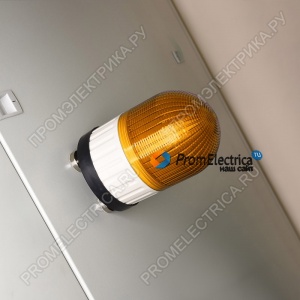 SL100B3M-024-Y Желтый ( оранжевый ) проблесковый маячок на магните 24 Вольт + сирена 80дБ