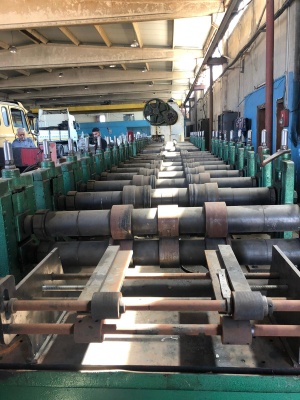 БУ Линия профилирования металла толщиной до 5мм и шириной 1200мм, производство Турция