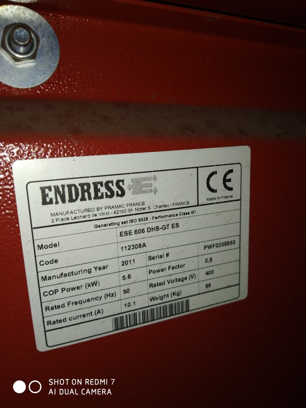 Бензиновый генератор ENDRESS ESE 606 DHS-GT ES