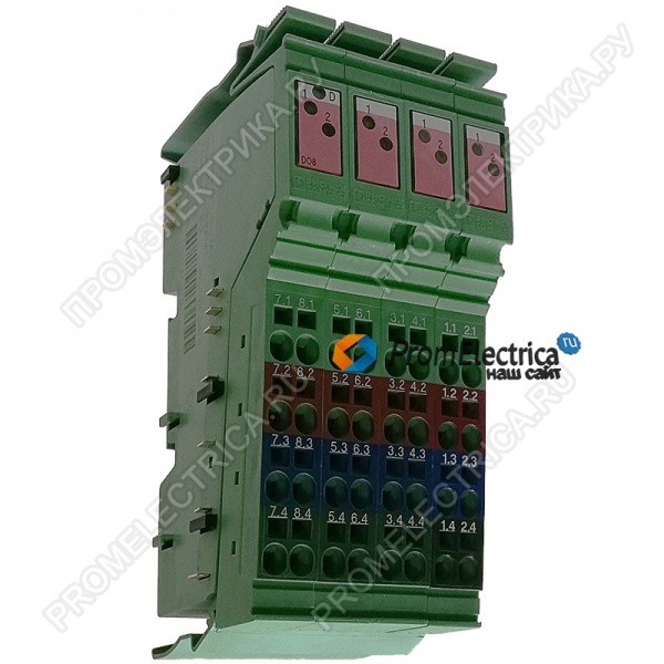 IB IL 24 DO 8-PAC Inline, Клемма цифрового вывода, 8, 24 В DC, 500 мА, 4-проводная схема, 500 кбит/с, IP20 Phoenix Contact