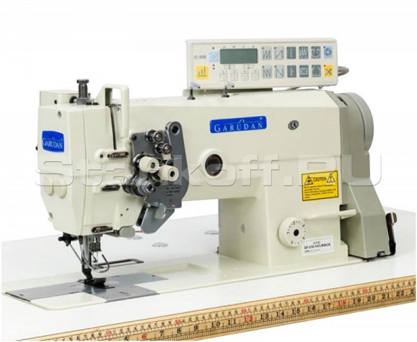 Промышленная двухигольная швейная машина челночного стежка Garudan GF-210-443MH