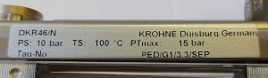 Ротаметр/расходомер DKR46 (DK46) «KROHNE», цена 10000 руб