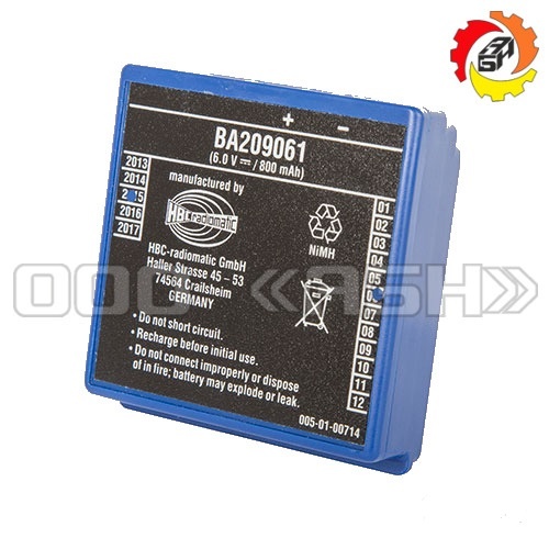 Аккумуляторная батарея HBC-Radiomatiс BA209061, BA209000 - 6.0V, 800 mAh