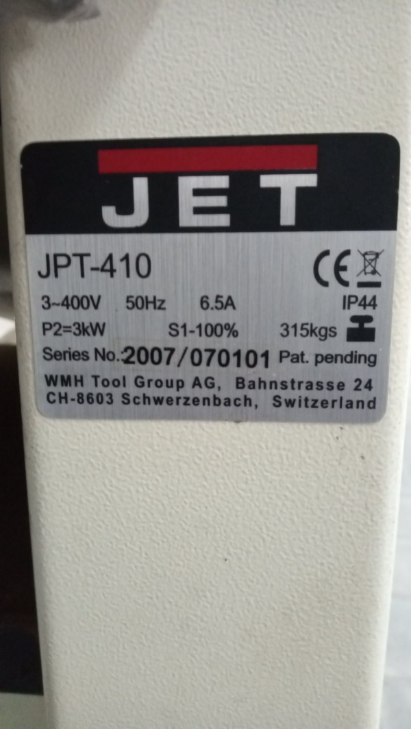 Фуговально-рейсмусовый JET JPT-410