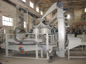оборудование для шелушения и сепарации гречихи, 250 кг/ч