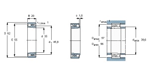 Подшипники NN3007 NN3007K NN3007TN NN3007KTN 3182107