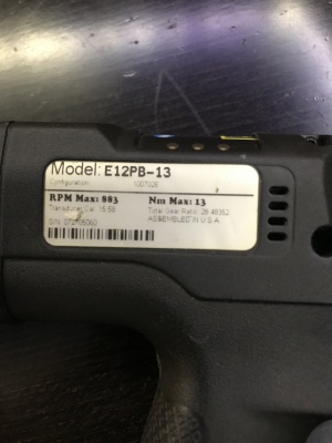 Stanley E12PB-13, пистолет гайковерт, 883 об/мин расход, 13 Нм Макс