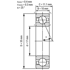 Подшипники 7003 B7003 EX17 S6003 36103 103H MM9103