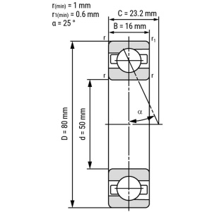 Подшипники 7010 B7010 EX50 S6010 36110 110H MM9110