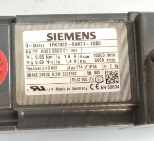 Серводвигатель Siemens 1FK7022-5AK71-1SB3