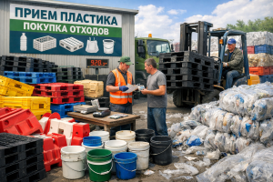    отходы пластика ( пп, пнд ) в виде изделий, в дробленном, ломанном, резанном, прессованном виде. Ящики, ведра, поддоны, доро