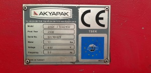 Вальц / 4-х Валковый листогиб.пресс гидравл. AKYAPAK AHSY 270 x 2100 x 16 mm = 6272 Mach4metal