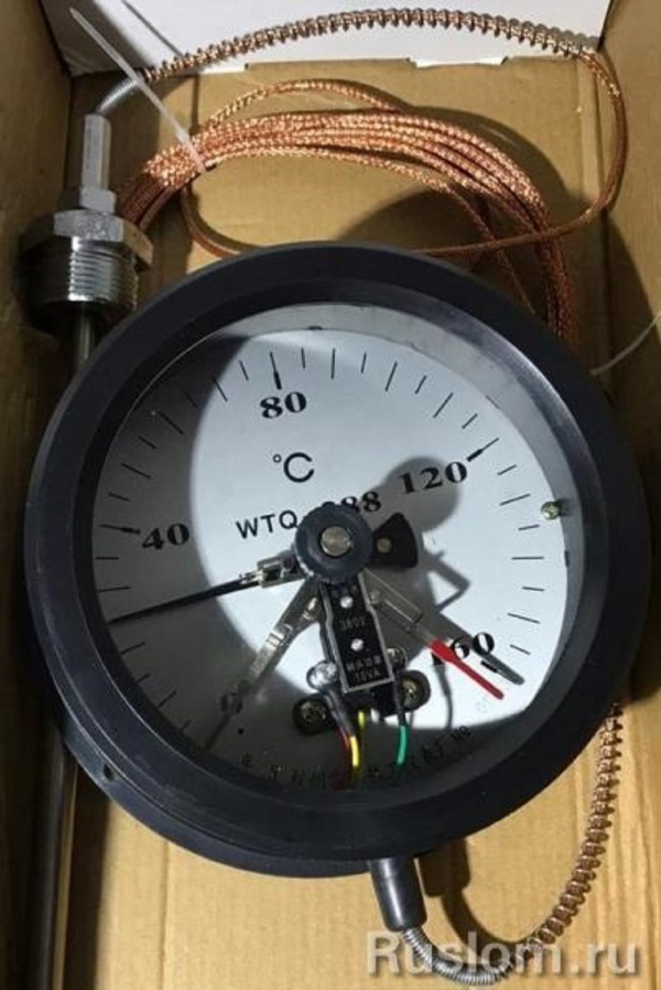 Термометр электроконтактный WTZ-288 (термометр масла пресса Y81-250)