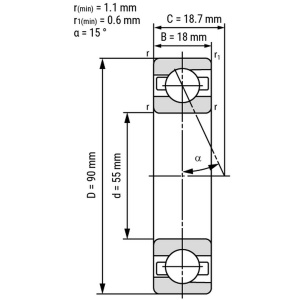 Подшипники 7011 B7011 EX55 S6011 36111 111HDL MM9111