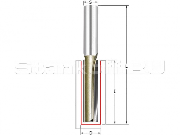 Фреза пазовая D=16x32x73 S=12 ARDEN 110273