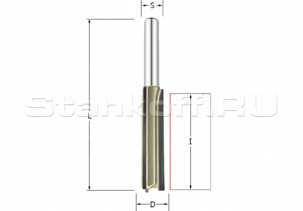 Фреза пазовая Z=3 D=12x38x94 S=12 ARDEN 110257B-50