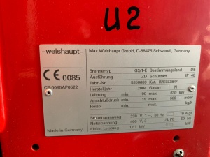 Горелка Weishaupt G3/1-E 630 кВт